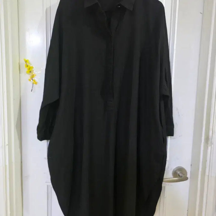[SOLD OUT] 봄 가을 얇아요 빅사이즈  오버핏  스판 면  롱원피스    가슴단면74