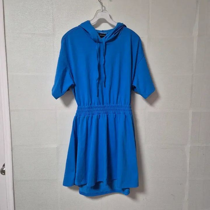 [SOLD OUT] 젝시믹스 블루 반팔 후드 원피스
