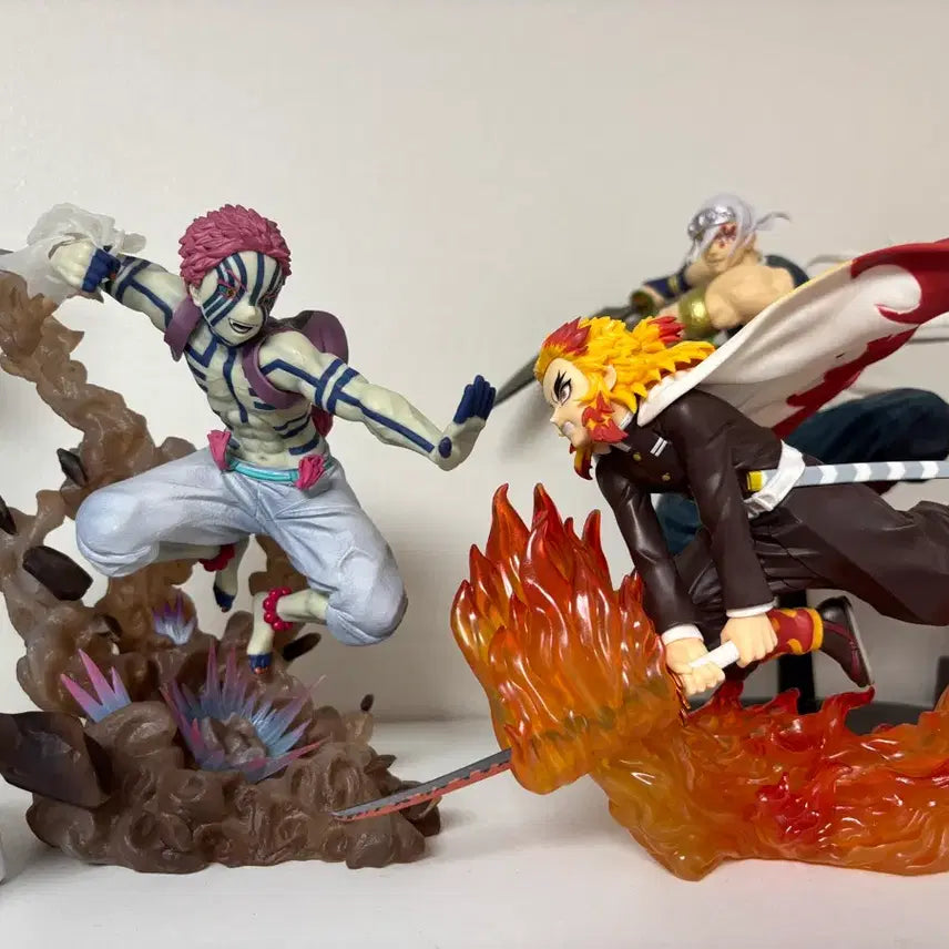 [BUNJANG] Demon Slayer Akaza &amp; Rengoku ArtFX J Figure Bundle / 귀칼 아츠제로 아카자, 바이브레이션 렌고쿠 피규어 일괄 판매