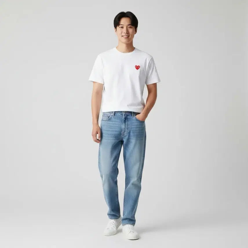 [BUNJANG] [새상품/무배]꼼데가르송 레드와펜 반팔티셔츠 남녀공용 / [새상품/무배]꼼데가르송 레드와펜 반팔티셔츠 남녀공용