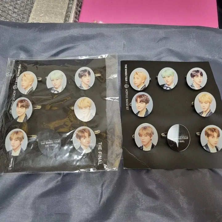[BUNJANG] BTS Wings Tour Acrylic Badge Set / 방탄 윙즈 투어 아크릴 뱃지 세트 ( bts 윙즈콘 윤기 석진 지민 v