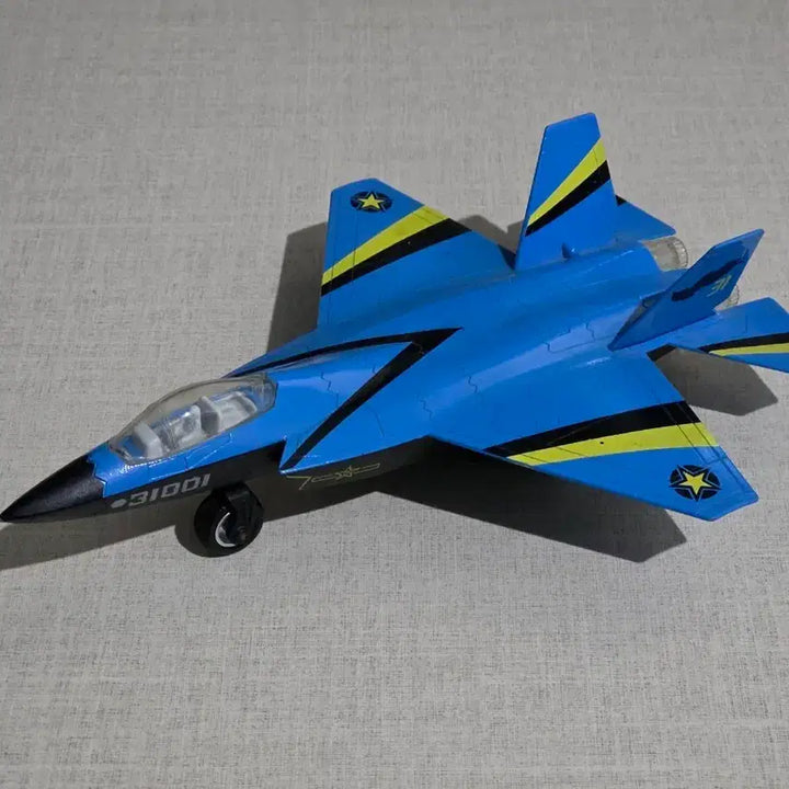 [BUNJANG] Blue Alloy Fighter Jet Model / 파란색 합금 전투기 모형