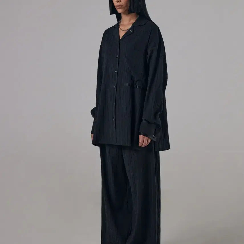 [BUNJANG] Trimingbird Easy Wear Set-up Pants Black / 트리밍버드 이지웨어 셋업 팬츠 블랙