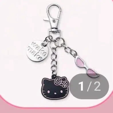 [SOLD OUT] 웨이크메이크 헬로키티 블랙 참 키링 키체인 미개봉 새상품