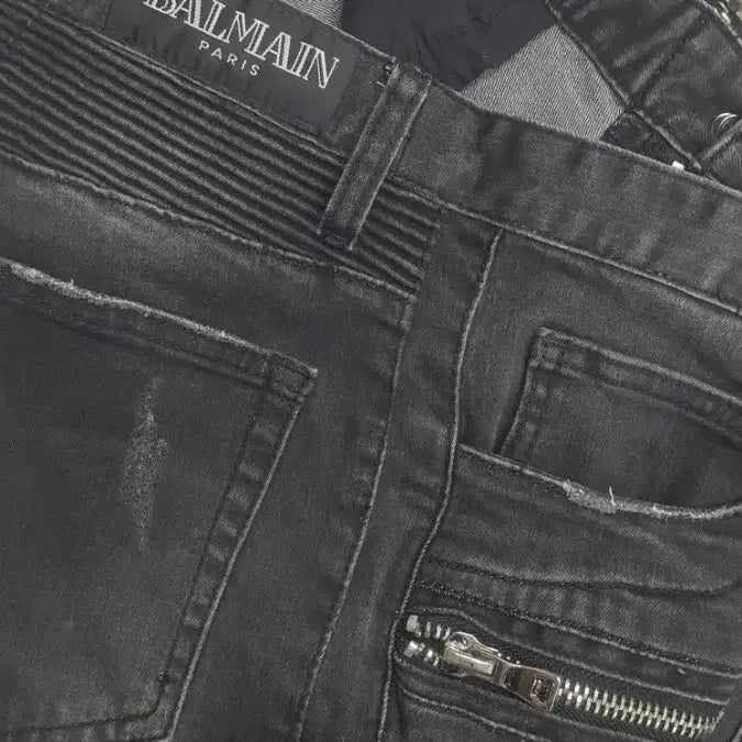 [BUNJANG] BALMAIN Gray Denim Pants 32 inch / BALMAIN 발망(사방스판) 그레이대님 32인치(No.194)해외판!