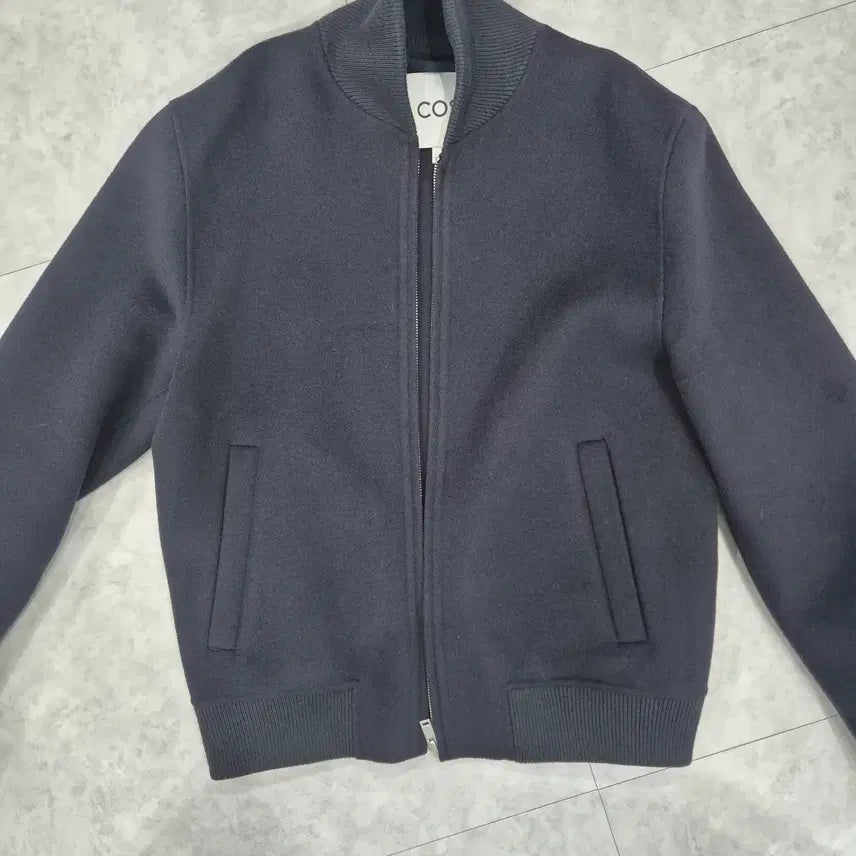 [BUNJANG] COS Split Wool Bomber Jacket Navy / [S] COS 스플릿 울 보머 재킷 네이비