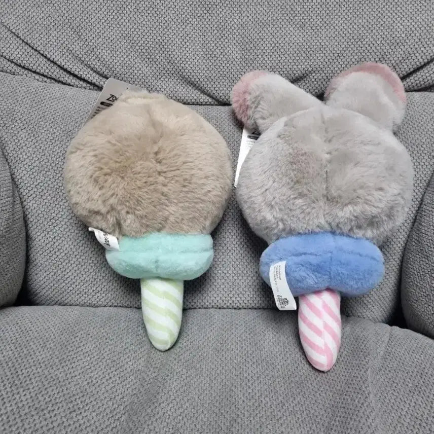 [BUNJANG] Zootopia Ice Cream Plush Bundle Set / 2개일괄 주토피아 아이스크림 인형 2종 세트