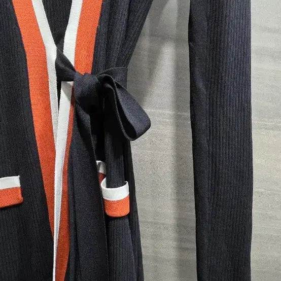[SOLD OUT] maje 마쥬,  쿨골지 벨티드 롱원피스  가디건 , 거의 새상품