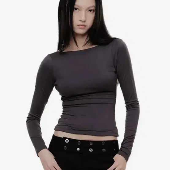 [BUNJANG] 2000Archives Deep Scoop Back Contour T-Shirt / 2000아카이브스 Deep scoop back contour T