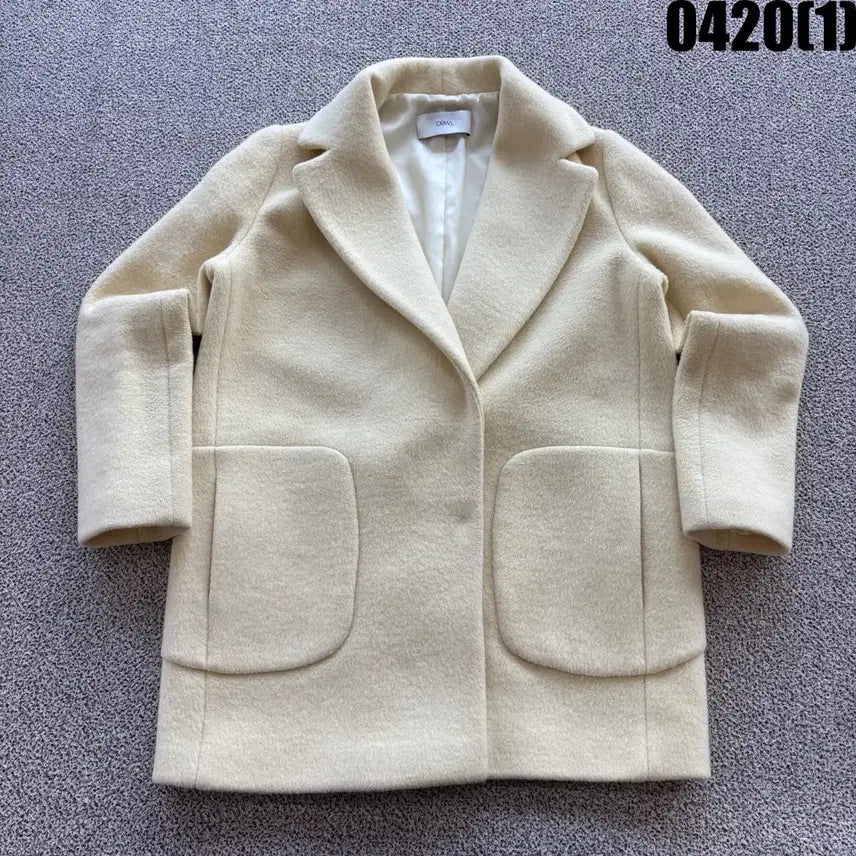 [BUNJANG] Dewl Ivory Single Coat S / Dewl 아이보리색 싱글 코트 S