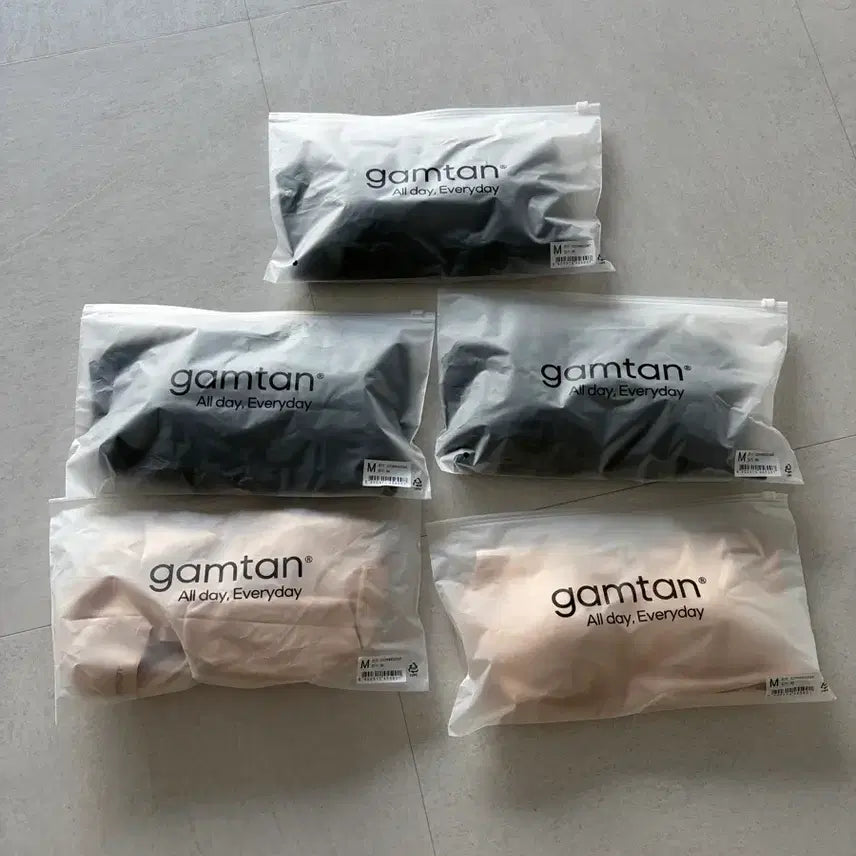 [BUNJANG] Son Ye Jin Sports Bra Set 5-Pack / 손예진 자세브라 패키지 런닝형 브라 5set