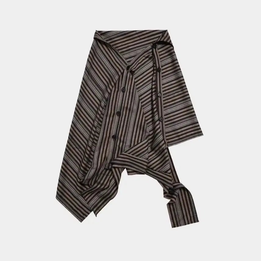 [BUNJANG] 0tape Checkered Layered Skirt / 공테이프 0tape 공테잎 체크 레이어드 스커트