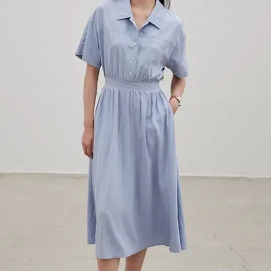 [BUNJANG] NILBY P Shirt Dress / 닐바이피 셔츠 원피스