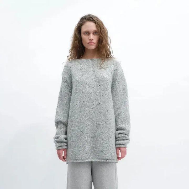 [BUNJANG] Repose Mohair Crewneck Knit / 리포스 모헤어 크루넥 니트