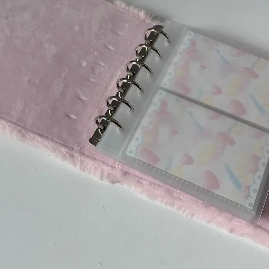 [BUNJANG] A7 Plush Binder / A7 털 바인더 (양면속지, 대지 포함