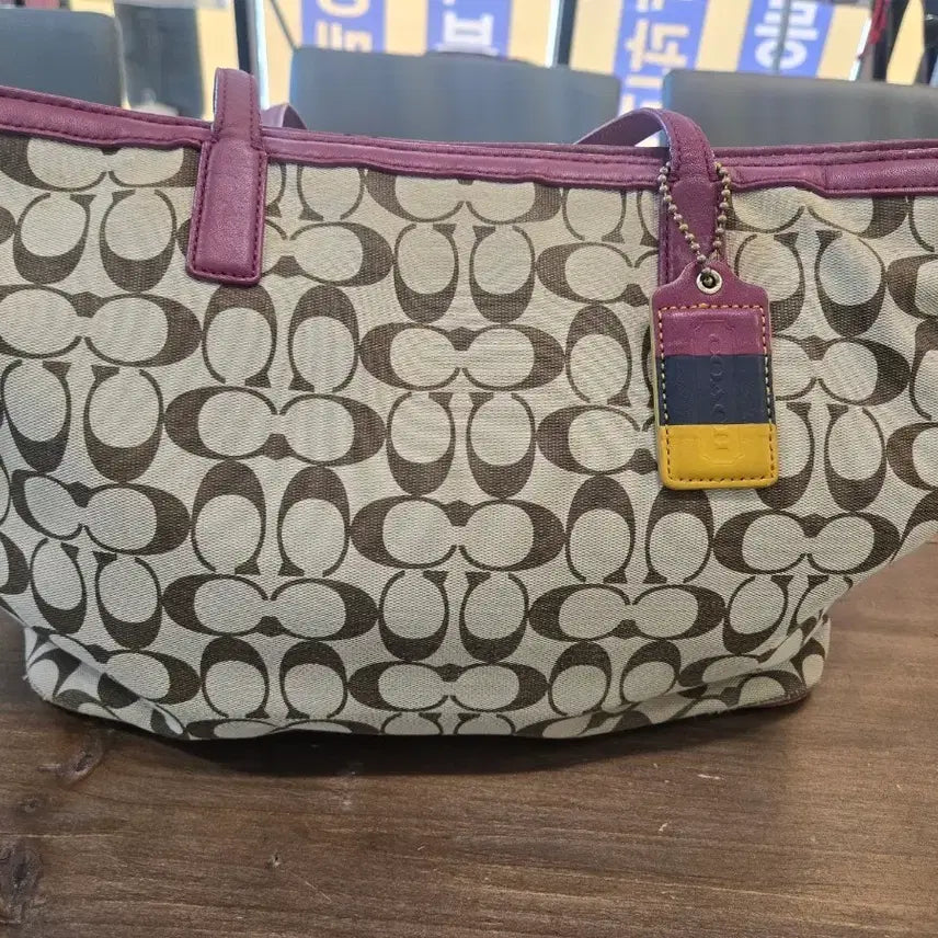 [BUNJANG] Coach Signature Tote Bag / 코치 시그니처 토트백 가방