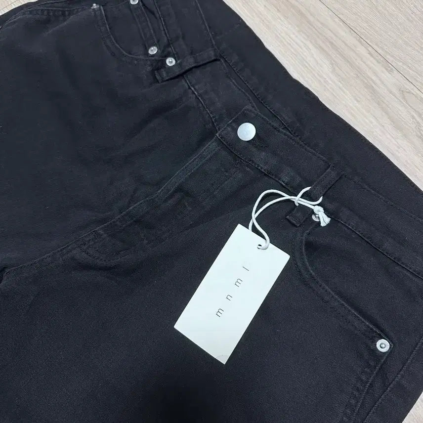 [BUNJANG] MNML Slim Flare Denim Pants Black 34 / MNML 슬림 플레어 데님 팬츠 블랙 34