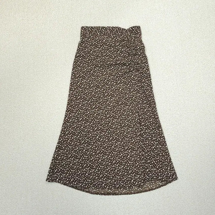 [BUNJANG] Vintage Patterned Shirred Long Skirt / (F)여성 빈티지 패턴 셔링 롱 스커트 A라인 뒷밴딩 W3086