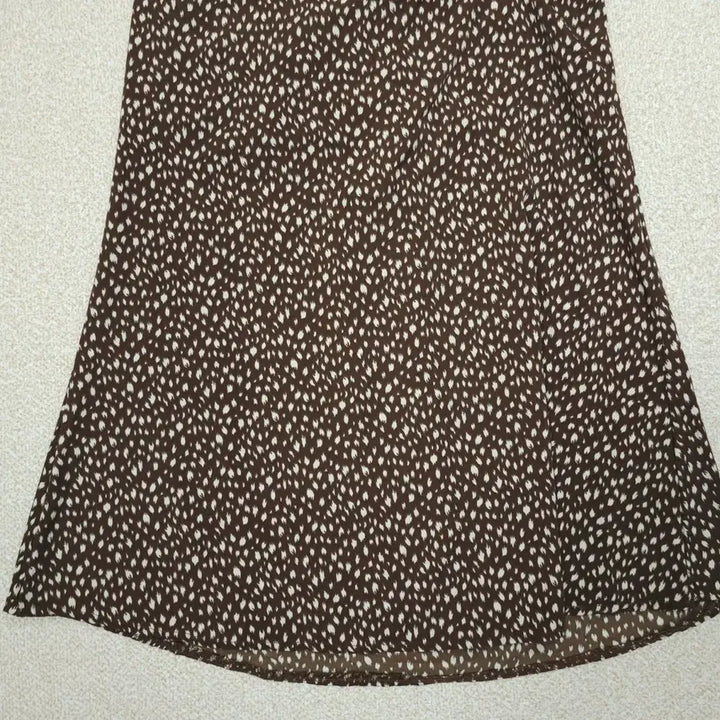[BUNJANG] Vintage Patterned Shirred Long Skirt / (F)여성 빈티지 패턴 셔링 롱 스커트 A라인 뒷밴딩 W3086