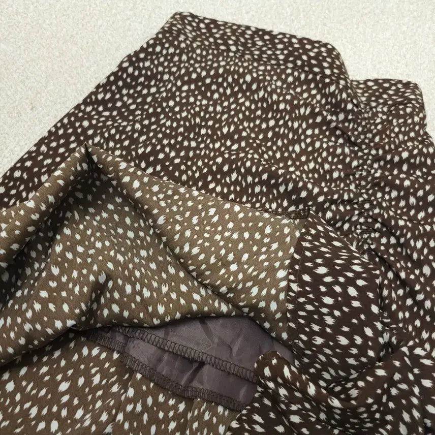 [BUNJANG] Vintage Patterned Shirred Long Skirt / (F)여성 빈티지 패턴 셔링 롱 스커트 A라인 뒷밴딩 W3086