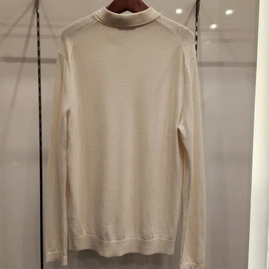 [BUNJANG] DKNY Mock Neck Long Sleeve Polo Shirt / DKNY 모긴팔 카라티 100