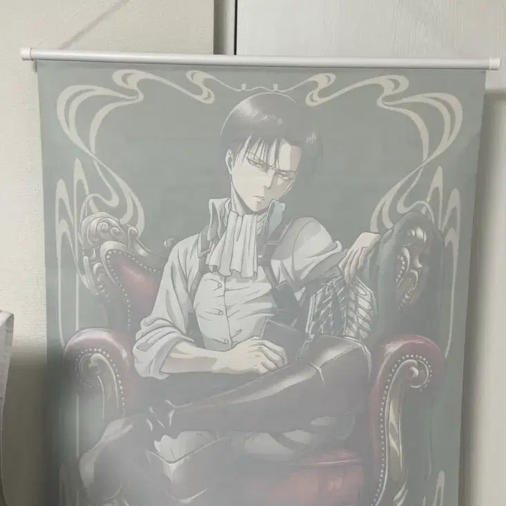 [BUNJANG] Attack on Titan Levi Tapestry Wall Scroll / 진격의 거인 리바이 태피스트리 족자봉