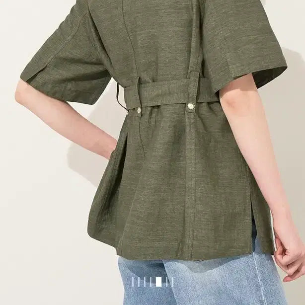 [BUNJANG] Time Half Sleeve Jacket / 타임 반팔자켓(새상품)