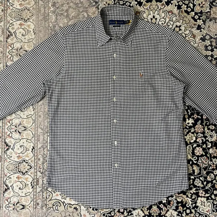 [SOLD OUT] 폴로 랄프로렌 블랙 깅엄체크 옥스퍼드 셔츠 클래식 M