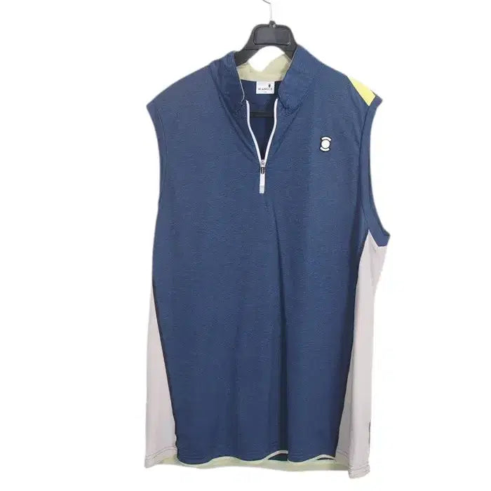 [BUNJANG] Wide Angle Golf Zip-Up Vest / 남성100 / 와이드앵글 골프 집업조끼BL