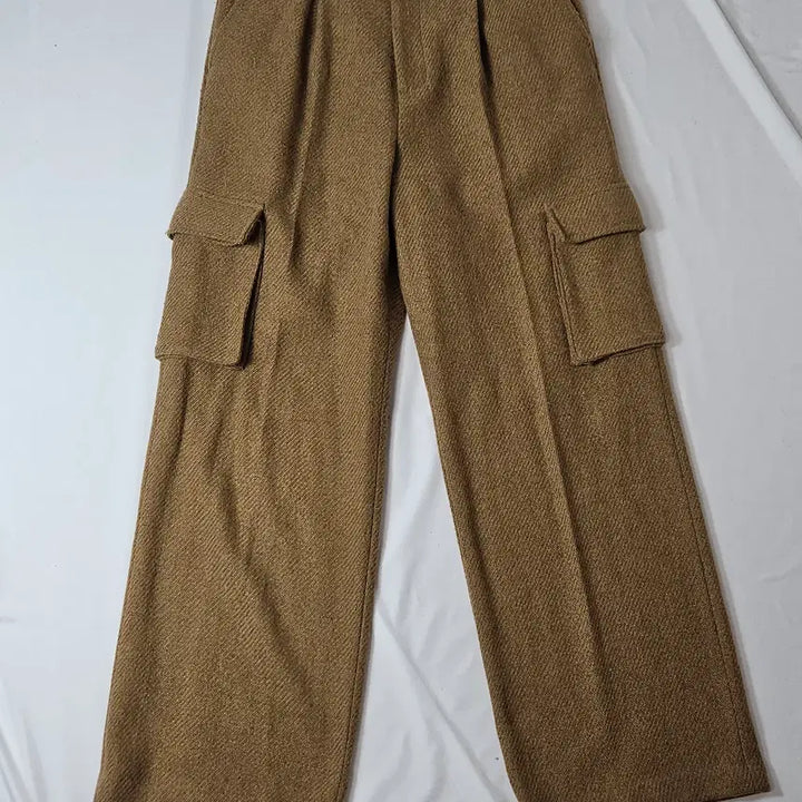 [BUNJANG] Andersson Bell Prima Cargo Wide Pants Tweed Wool L / 앤더슨벨 프리마 카고 와이드 팬츠 포켓 트라우저 트위드 울 L