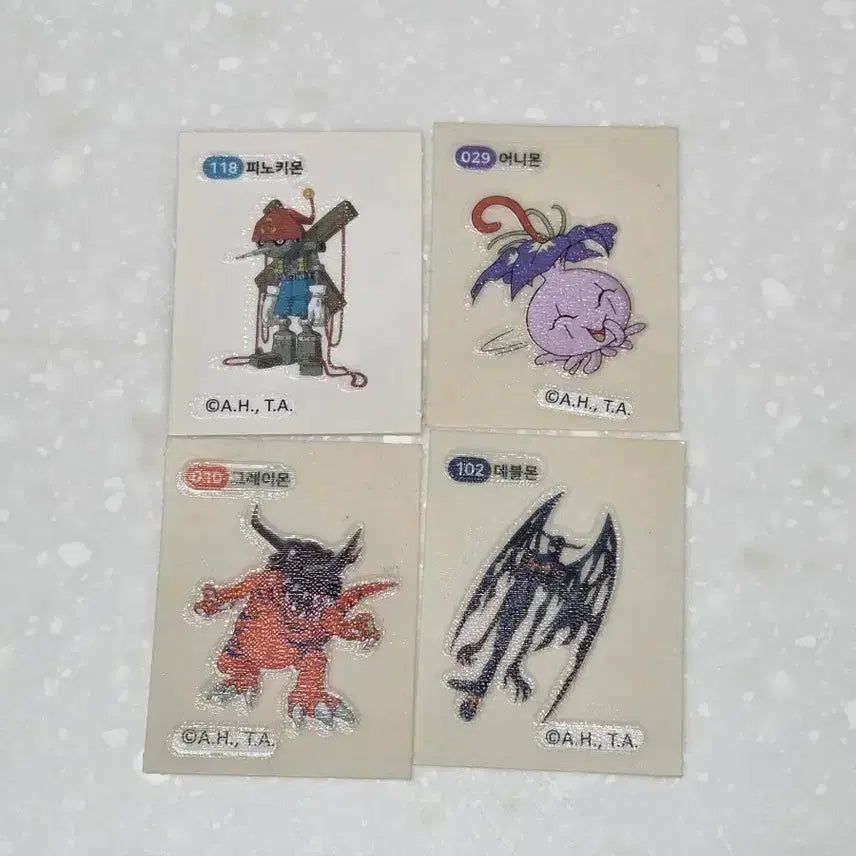 [SOLD OUT] 디지몬어드벤쳐 띠부씰 4개 일괄