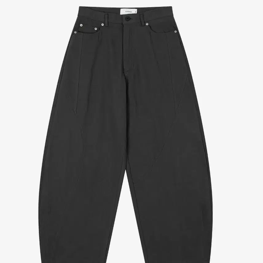 [BUNJANG] Wavey Nice Oblique Curved Chino Pants - Grey / (3사이즈)웨이비니스 오블리크 커브드 치노팬츠 - 그레이