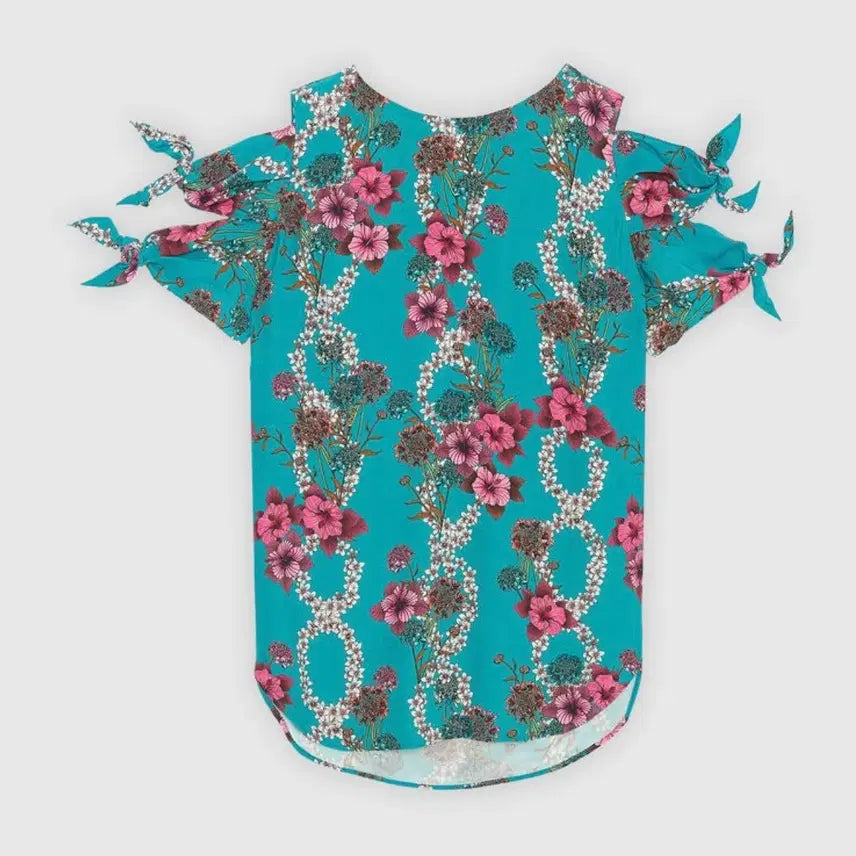 [BUNJANG] Sandro Flower Silk Blouse / (새상품)산드로sandro 플라워 실크 blouse