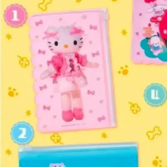 [BUNJANG] Ichigo Shimbun April Issue Appendix No. 1 Hello Kitty Pouch / 산리오 이치고 신문 4월호 부록 1번 헬로키티 롱다리 파우치 다꾸