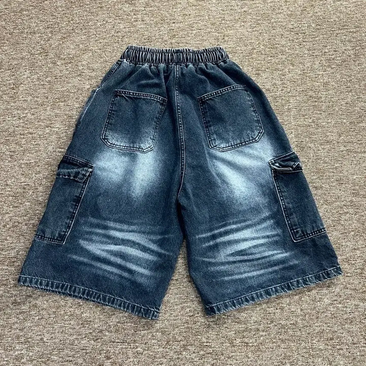 [BUNJANG] Settle Denim Cargo Shorts Size 30 / Settle 데님 카고 반바지 30