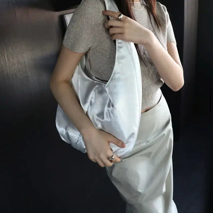 [BUNJANG] Picea Puff Shoulder Bag White / 피시아 picea 퍼프 숄더백 화이트