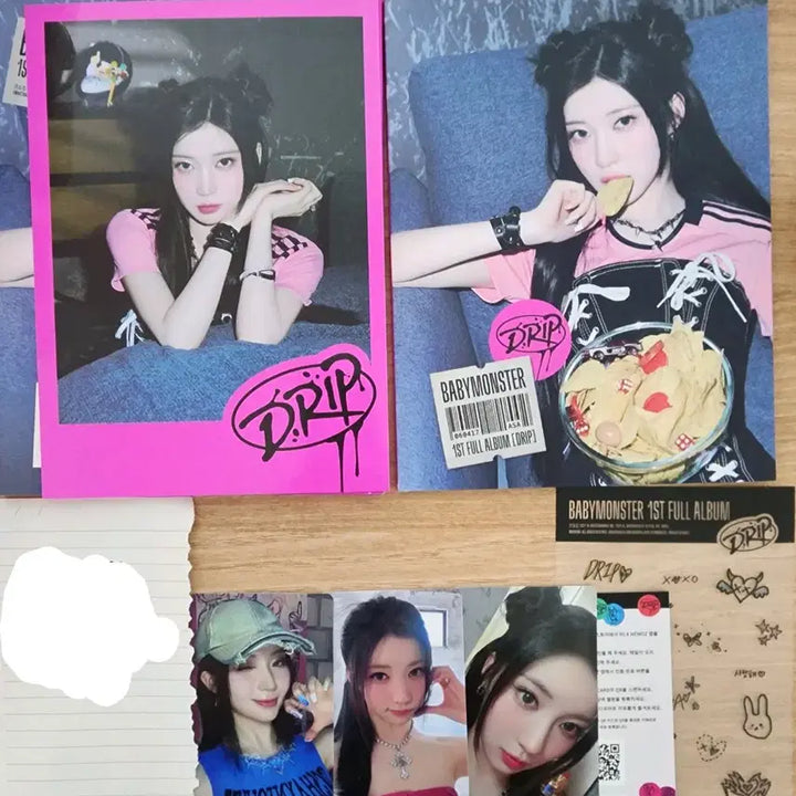 [SOLD OUT] [BUNJANG] BABYMONSTER Asa DRIP Tag Album / 베이비몬스터 아사 DRIP 태그 개봉 앨범 풀구성
