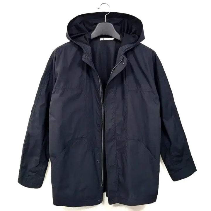 [BUNJANG] Alexander Wang Black Hooded Zip-up Jacket / 알렉산더왕 블랙 후드 집업 아우터 Y942