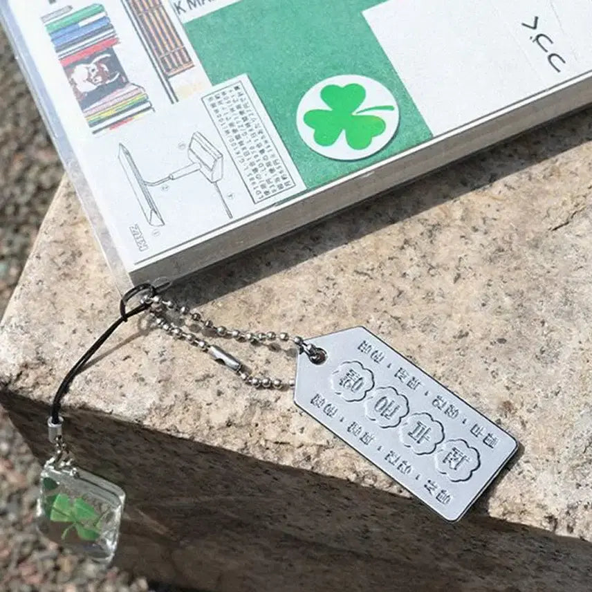 [BUNJANG] After Rain Lucky Charm Silver Keyring / 비온뒤 행운부적 실버 키링