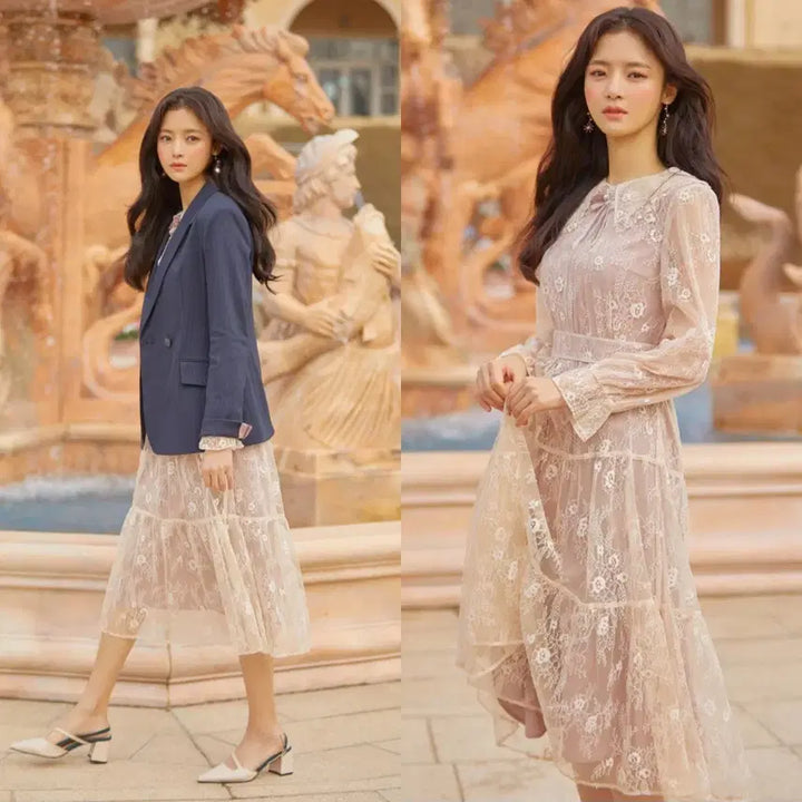 [SOLD OUT] (미착용) 로엠 레이스 원피스 / 베네통 시슬리 써스데이 산드로 마쥬 린