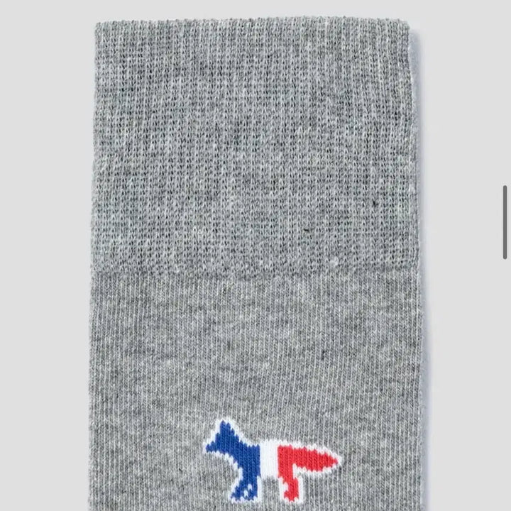 [BUNJANG] Maison Kitsuné Socks Grey / 정품 메종키츠네 양말 그레이