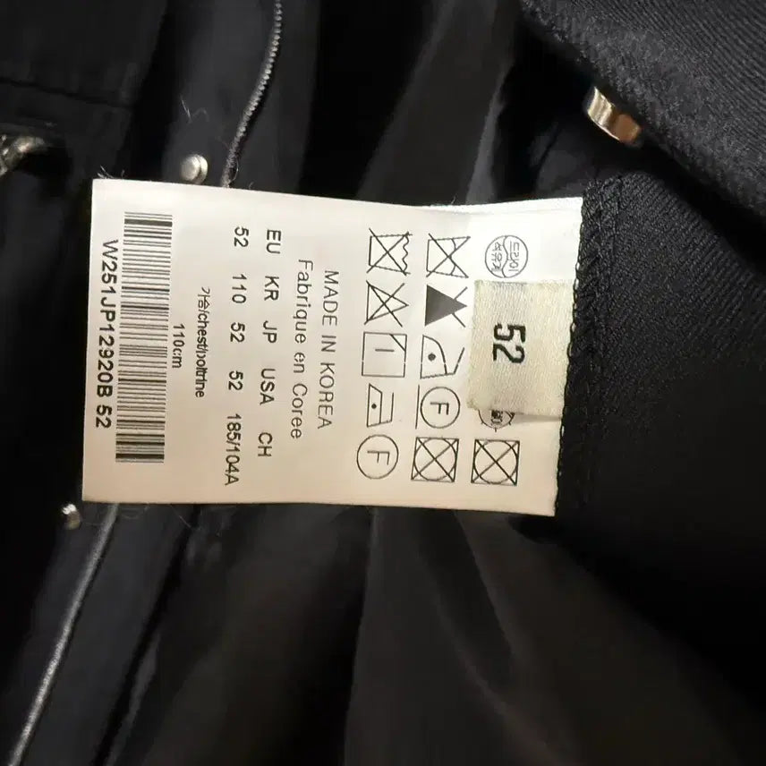 [BUNJANG] Wooyoungmi 25ss Black High Neck Jacket / [52] 우영미 25ss 블랙 하이넥 자켓