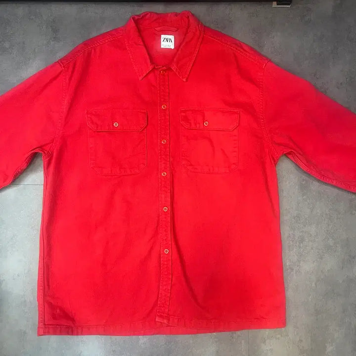 [BUNJANG] ZARA Vintage Washed Work Shirt Jacket / ZARA 빈티지 워싱 워크셔츠 자켓 (빈티지)