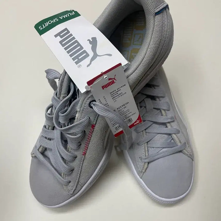 [BUNJANG] Puma Suede Displaced Mist White 260mm / 푸마 스웨이드 디스플레이스드 mist white 260mm