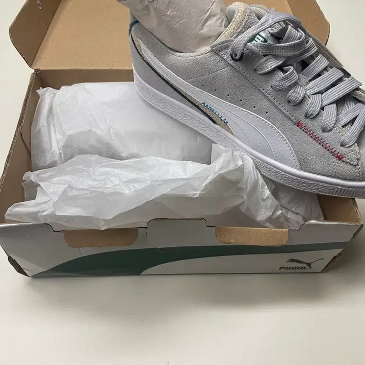 [BUNJANG] Puma Suede Displaced Mist White 260mm / 푸마 스웨이드 디스플레이스드 mist white 260mm