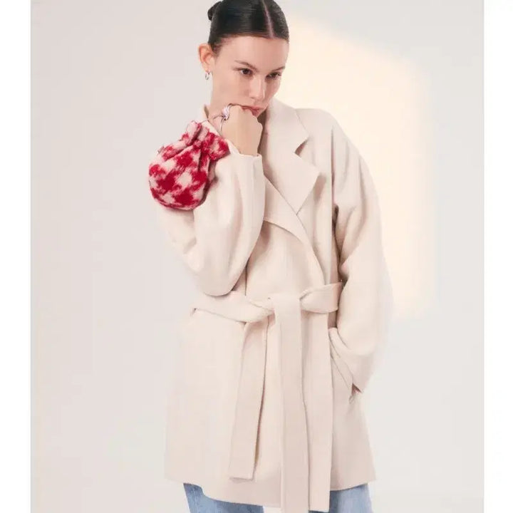 [BUNJANG] BlancShoe Rune Cashmere Coat Ivory Size 1 / 블랑쇼 룬 캐시미어 코트 아이보리 1사이즈