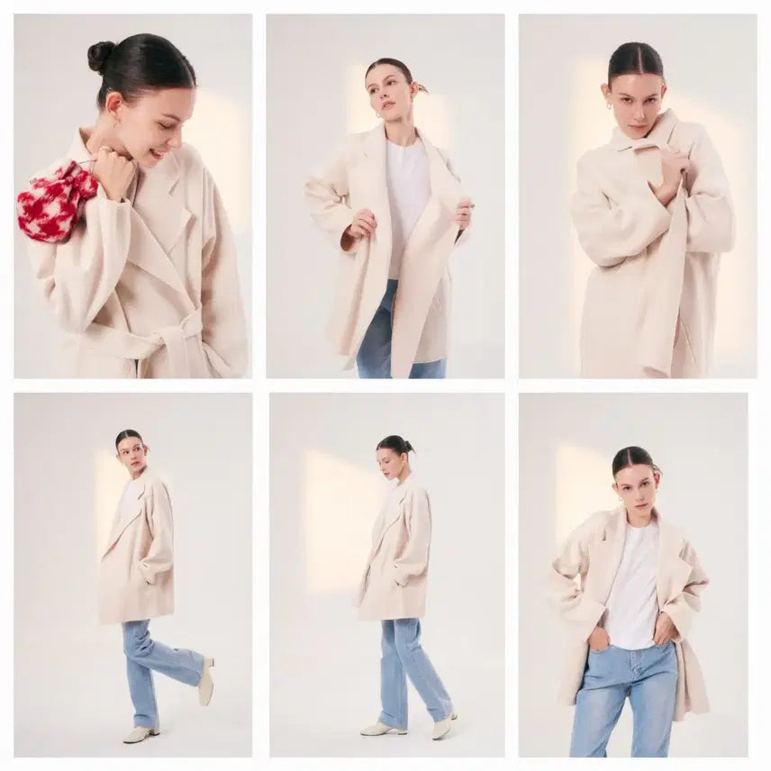 [BUNJANG] BlancShoe Rune Cashmere Coat Ivory Size 1 / 블랑쇼 룬 캐시미어 코트 아이보리 1사이즈