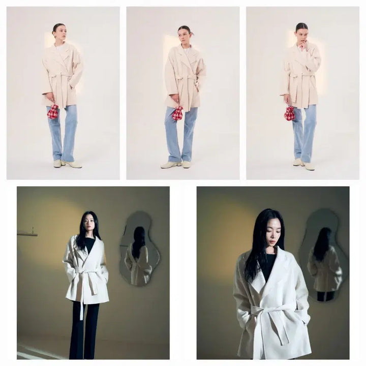 [BUNJANG] BlancShoe Rune Cashmere Coat Ivory Size 1 / 블랑쇼 룬 캐시미어 코트 아이보리 1사이즈