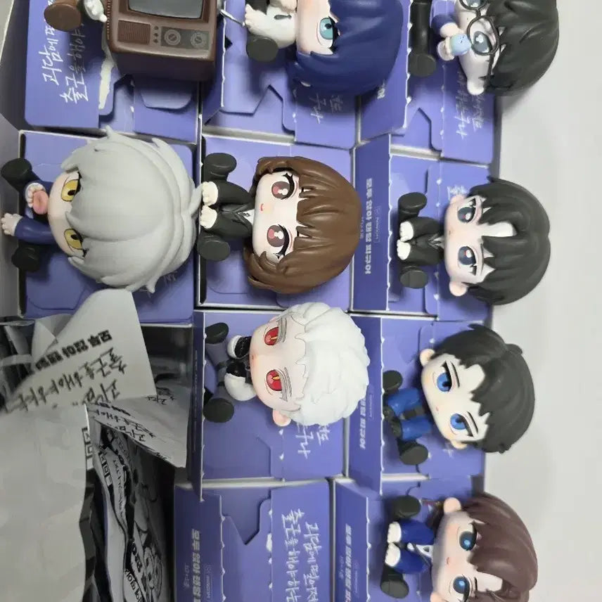 [SOLD OUT] 괴담출근 모두앉아 피규어 일괄(백사헌 제외, 히든솔음 포함)