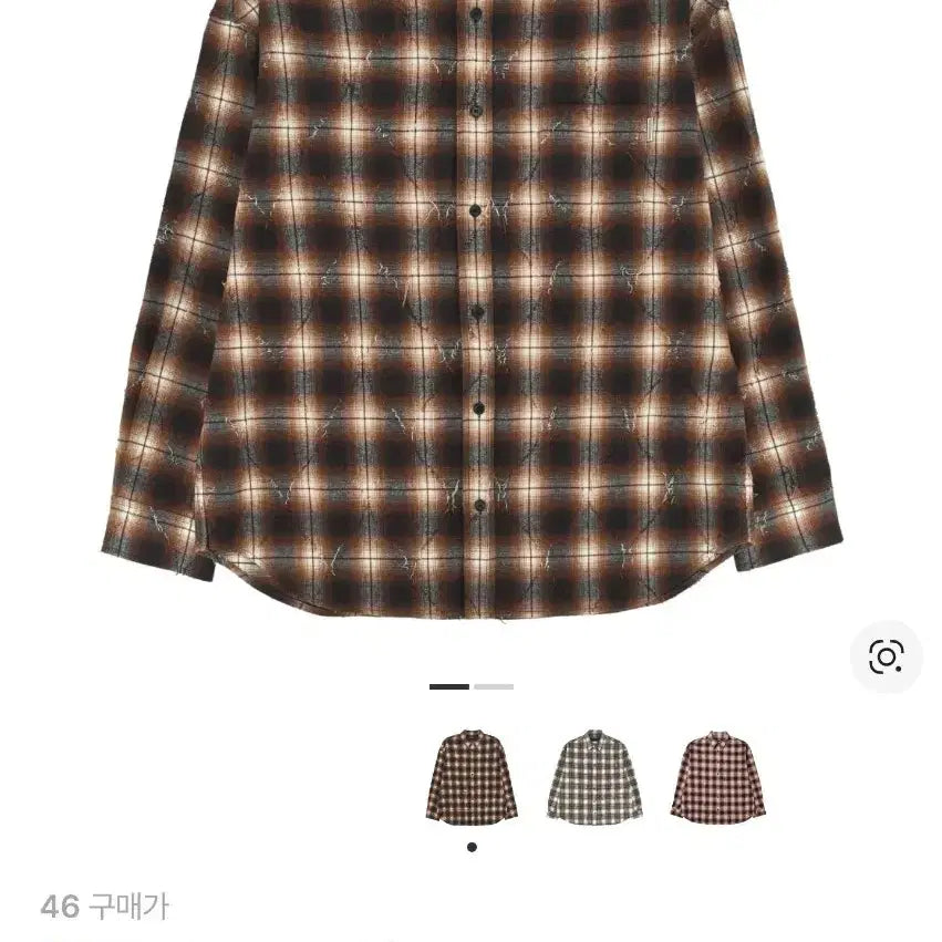 [BUNJANG] Juun.J Argyle Brown Shirt Size 46 / 준지 아가일 브라운 셔츠 46 새제품